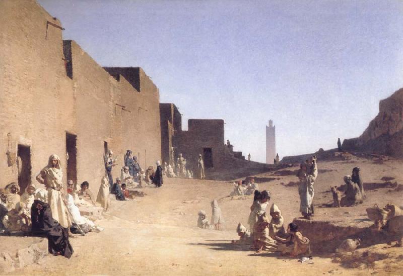 Gustave Guillaumet Laghouat Algerian Sahara China oil painting art